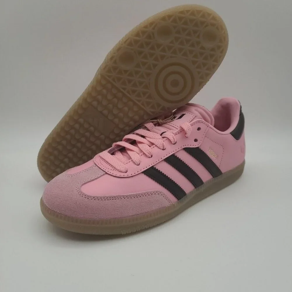 Adidas Samba Messi J Youth Size 6Y Pink Black Indoor Futbol Soccer Shoes JR0424